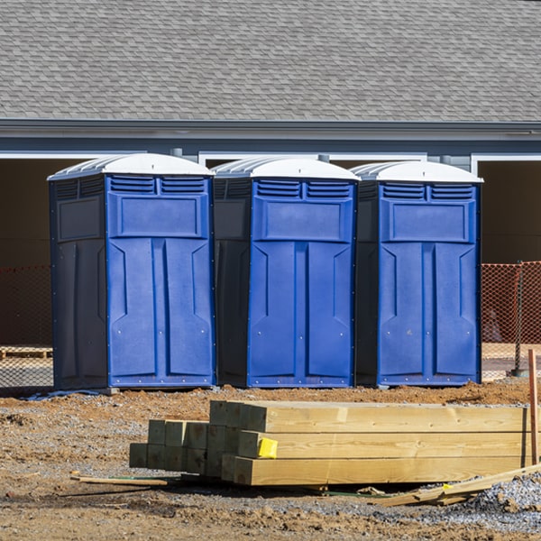 what is the maximum capacity for a single porta potty in Menlo Georgia